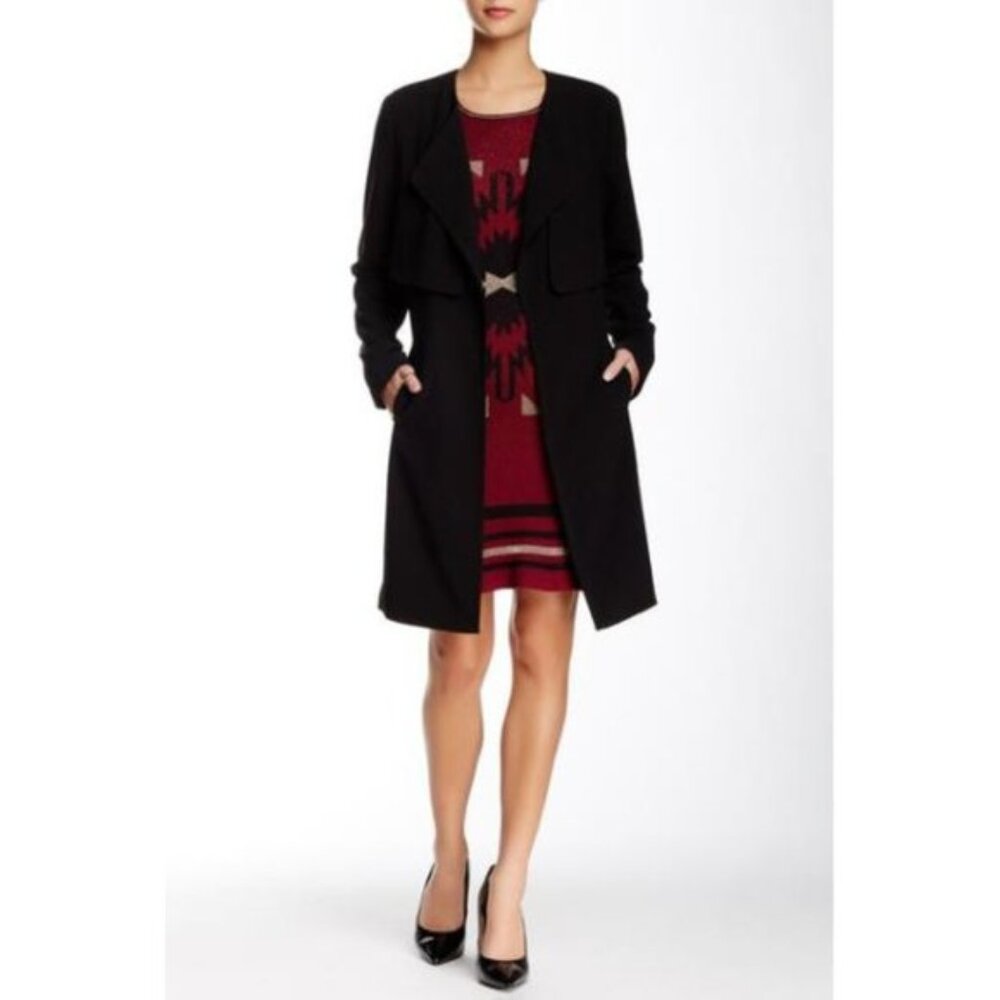 Romeo & Juliet Couture Long Sleeve Black Duster Blazer Jacket - Size Small